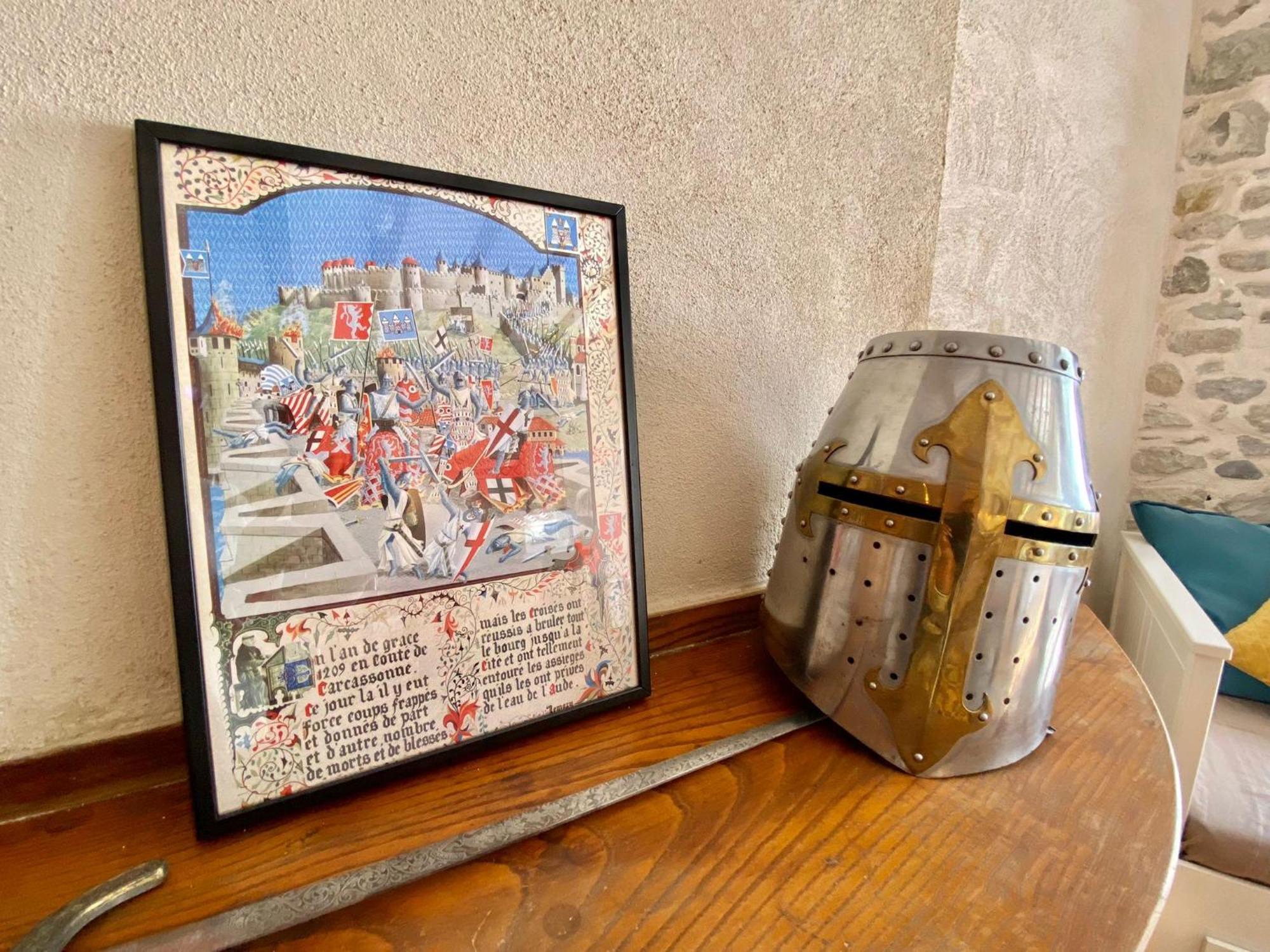 La Maison Des Templiers ~ Ostal Medieval ~ Logis Enchantes Carcassonne Dış mekan fotoğraf